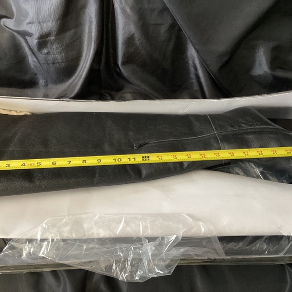 Jeffrey Campbell over the knee black faux shearling lined bridle boots 9 M - Picture 4 of 8